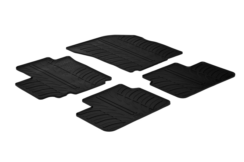 Fußmatten passend für Suzuki SX4 2006-2013 5-Türer Schrägheck Rubbasol Gummi
