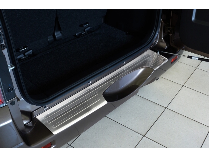 Protection de seuil de coffre convient à Suzuki Grand Vitara (JT) 2005-2015 3 & 5 portes bicorps acier inox brossé