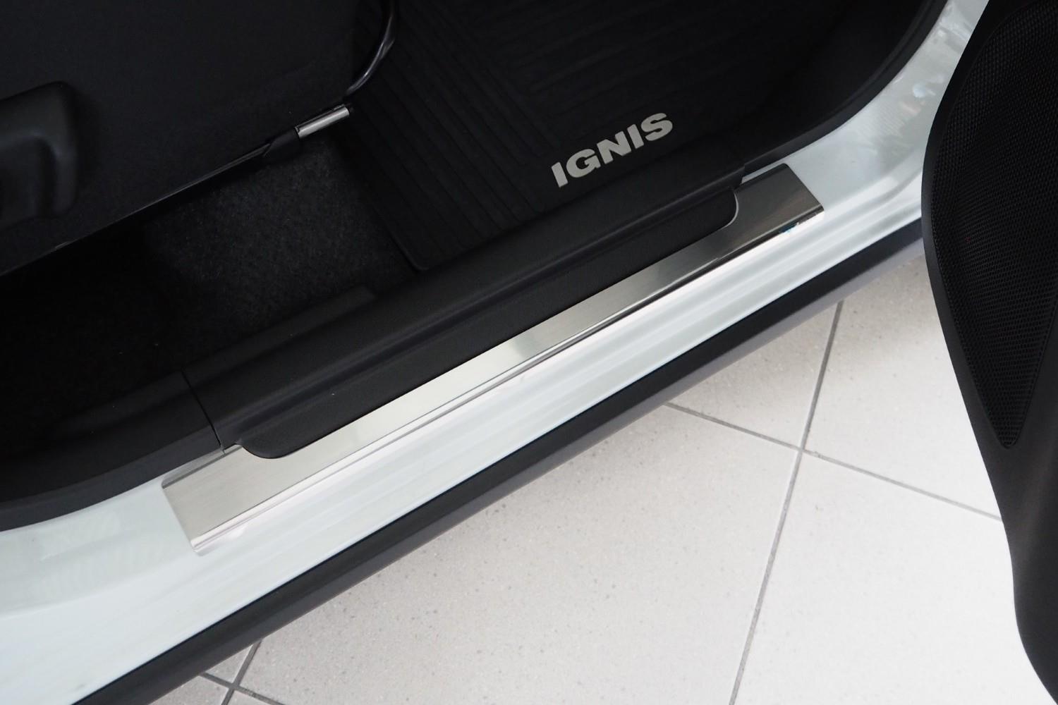 Seuils de portes Suzuki Ignis (FF21S) 2016-présent 5 portes bicorps acier inox brossé