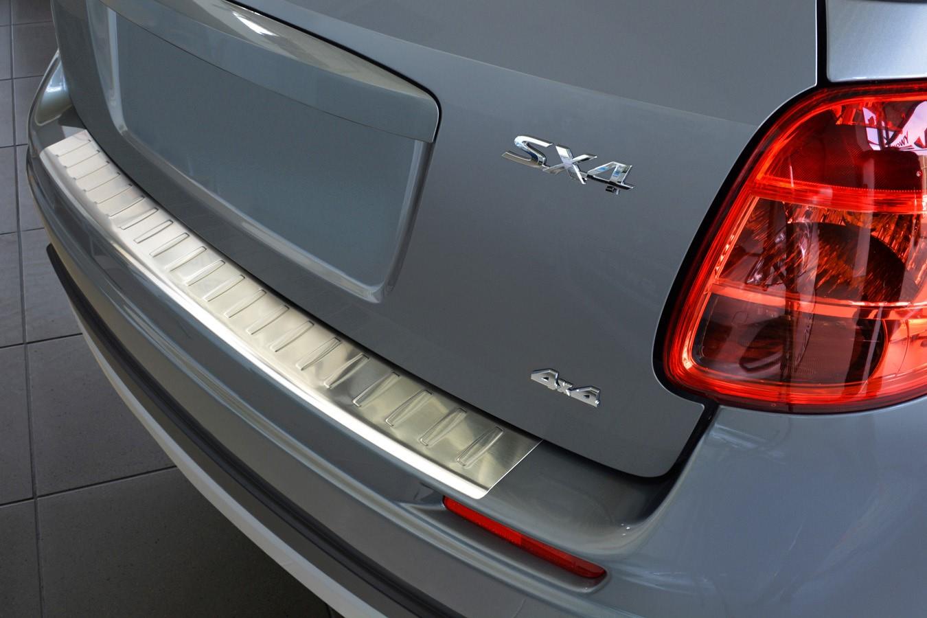 Rear bumper protector Suzuki SX4 2006-2013 5-door hatchback stainless steel