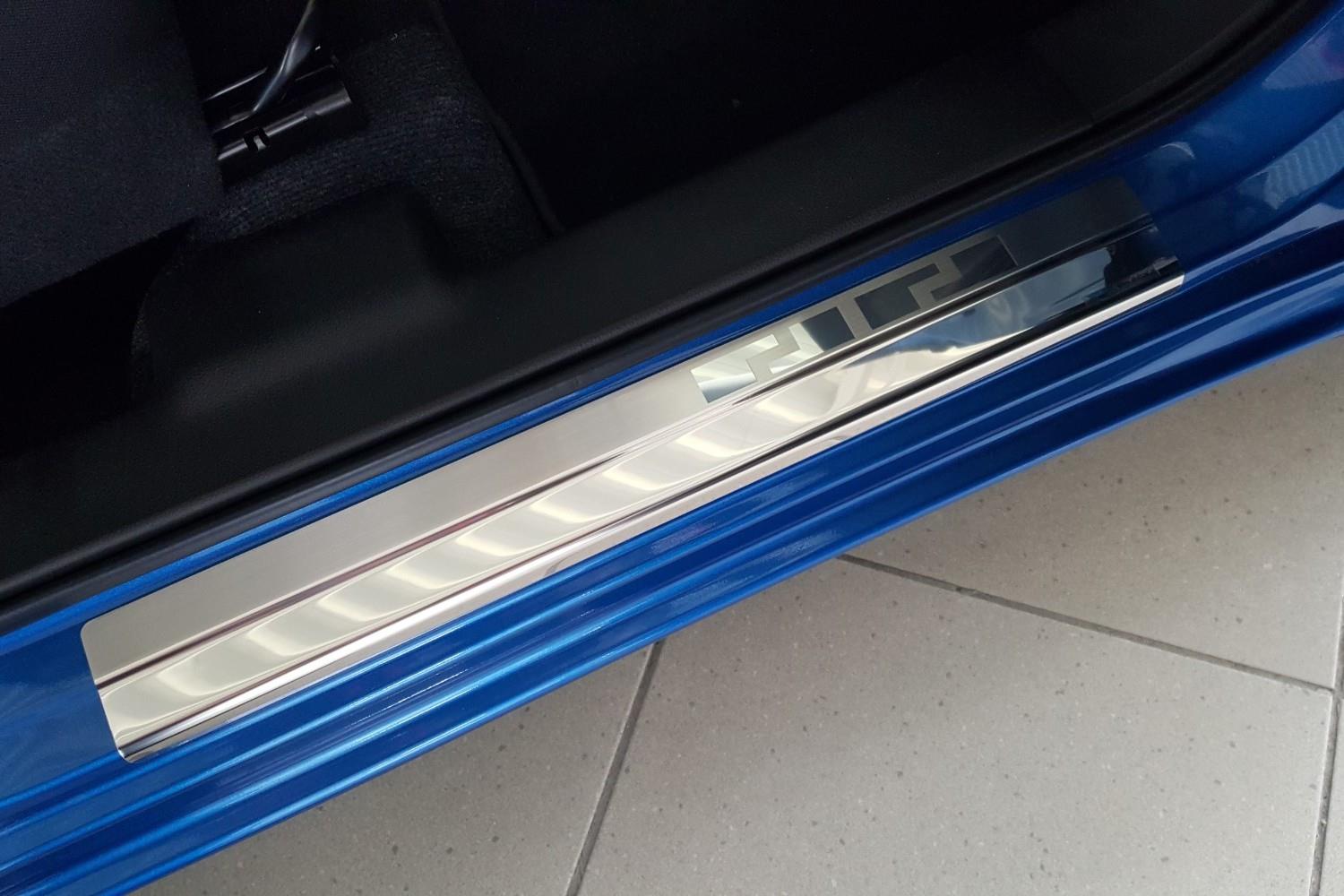 Door sill plates suitable for Suzuki Swift (AZ-A2L) 2017-2024 5-door hatchback stainless steel brushed