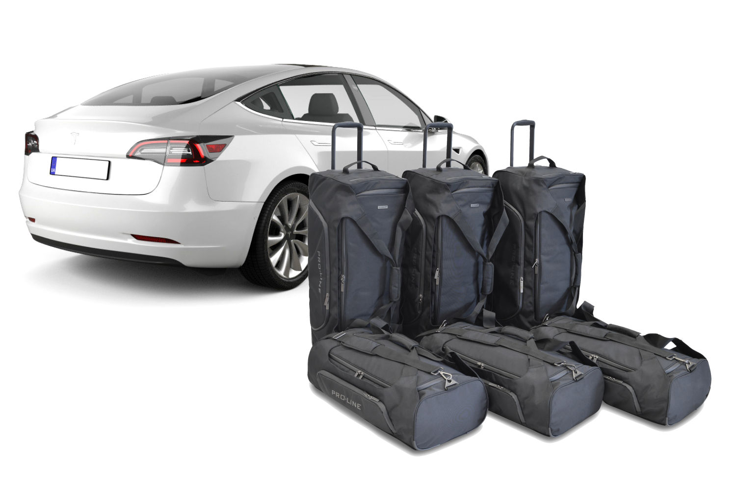 Reisetaschenset passend für Tesla Model 3 2017-heute 4-Türer Limousine Pro.Line