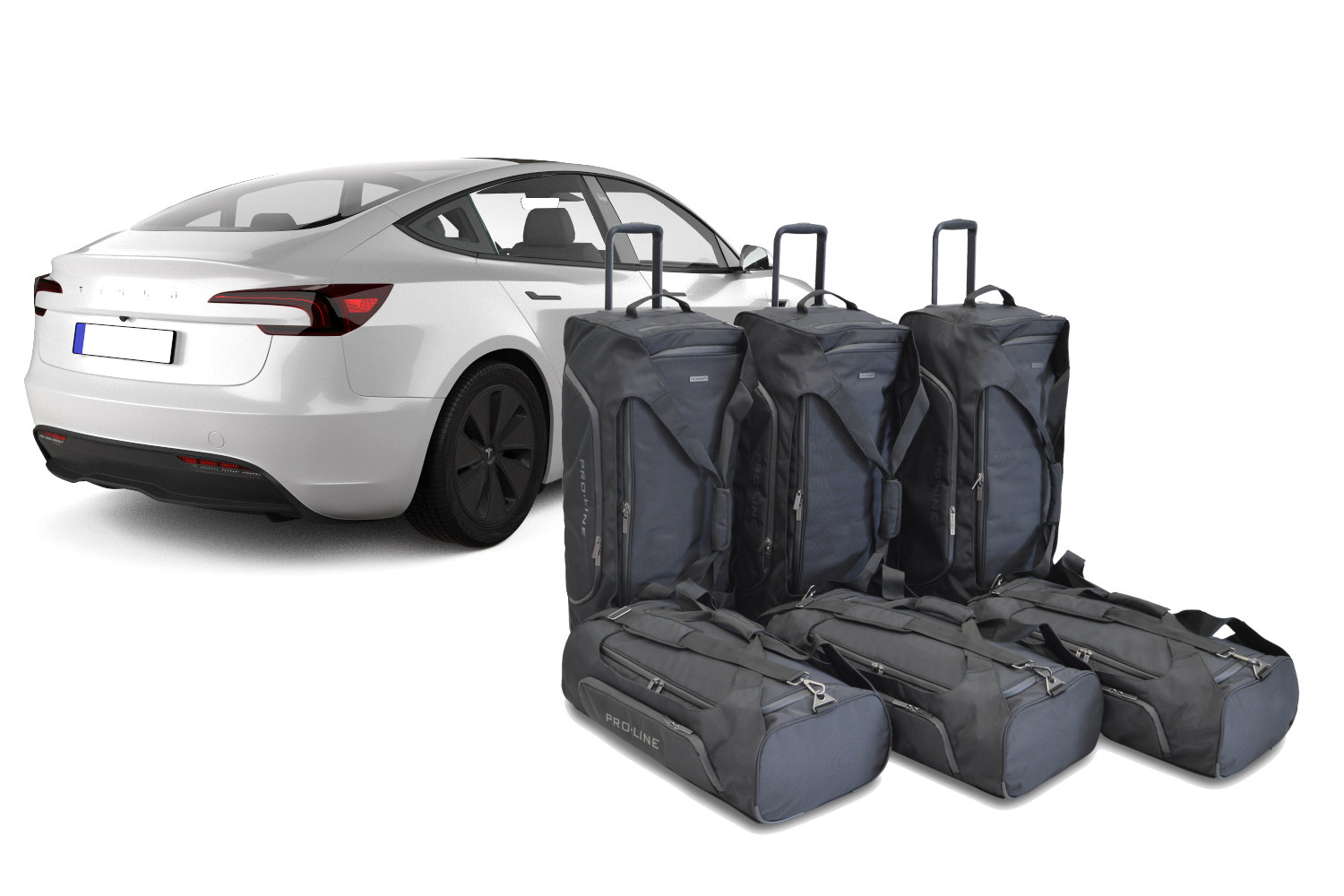 Travel bag set suitable for Tesla Model 3 2024-present 4-door saloon Pro.Line Travel bag set suitable for Tesla Model 3 2024-present 4-door saloon Pro.Line