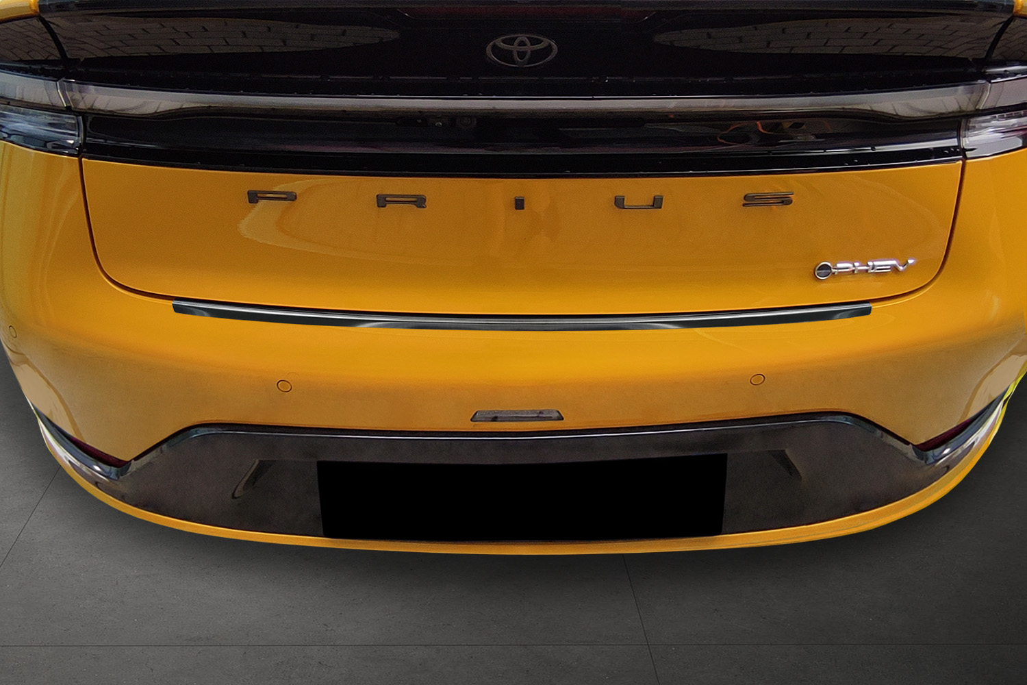 Rear bumper protector Toyota Prius V (XW60) 2023-present 4-door saloon stainless steel brushed anthracite