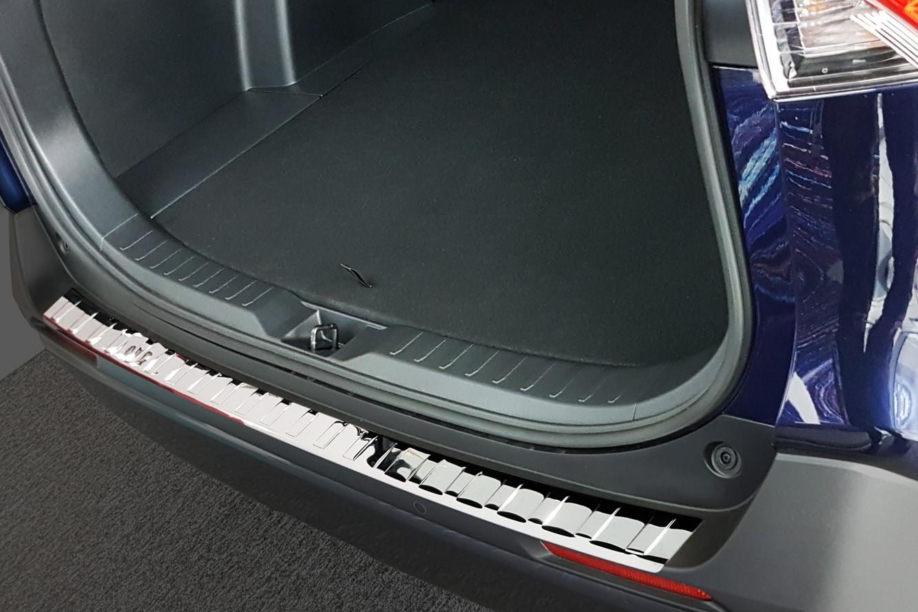 Protection de seuil de coffre convient à Toyota RAV4 V (XA50) 2018-présent acier inox brillant