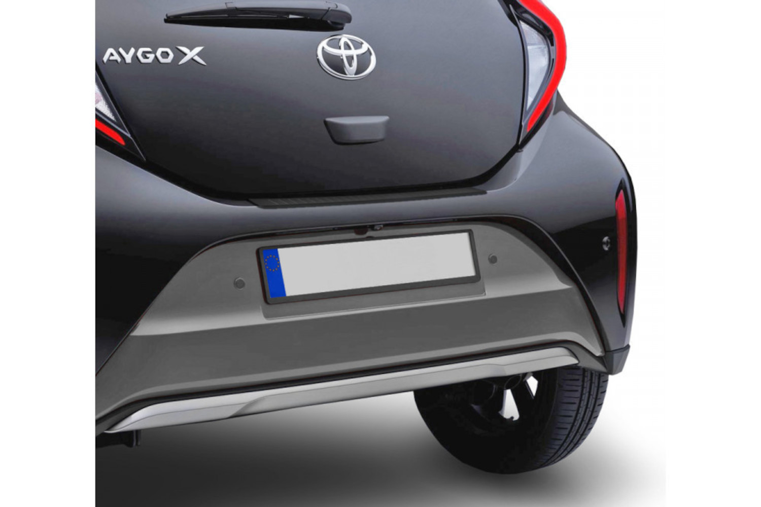 Rear bumper protector Toyota Aygo X 2022-present 5-door hatchback PU
