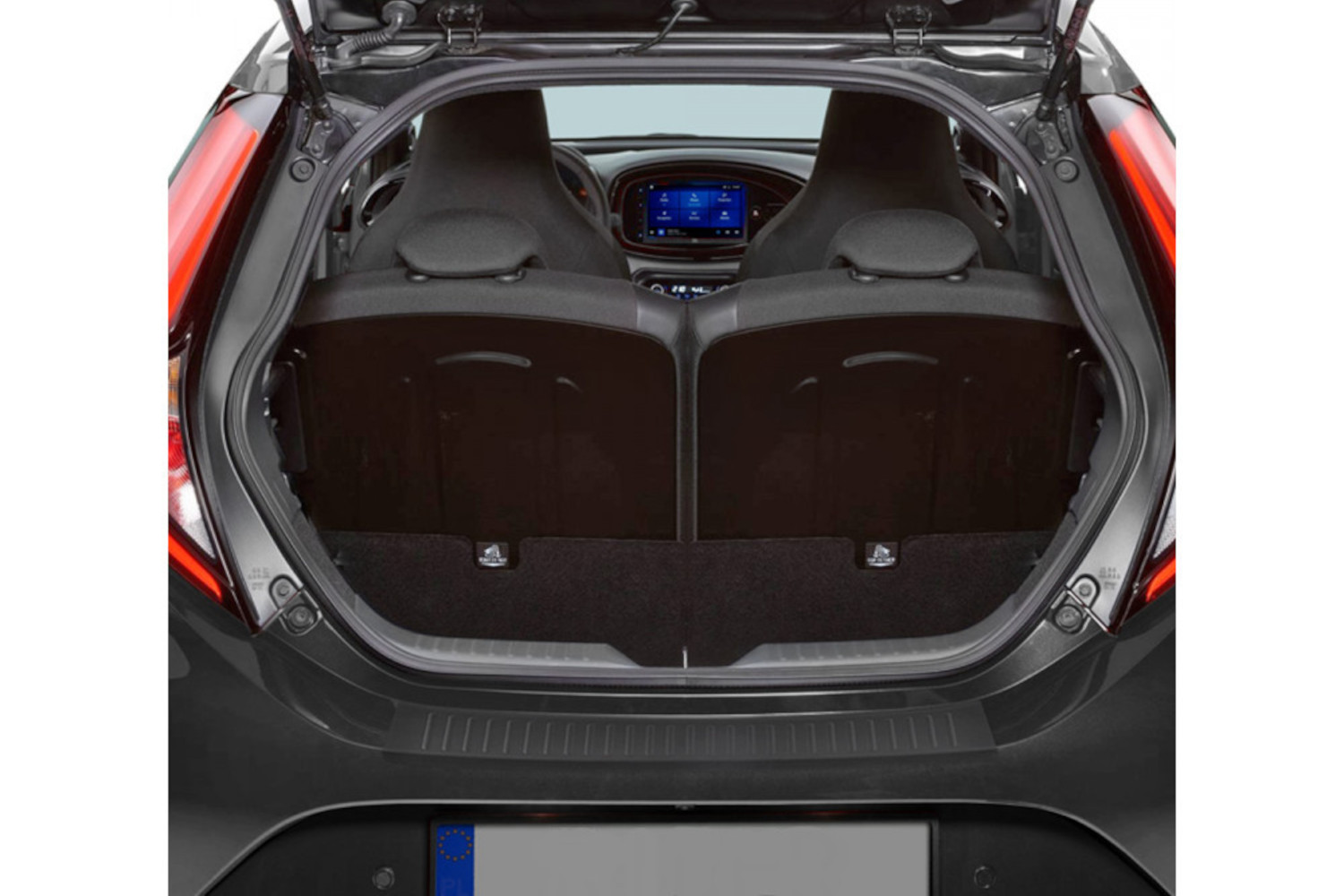 Rear bumper protector Toyota Aygo X 2022-present 5-door hatchback PU (2)