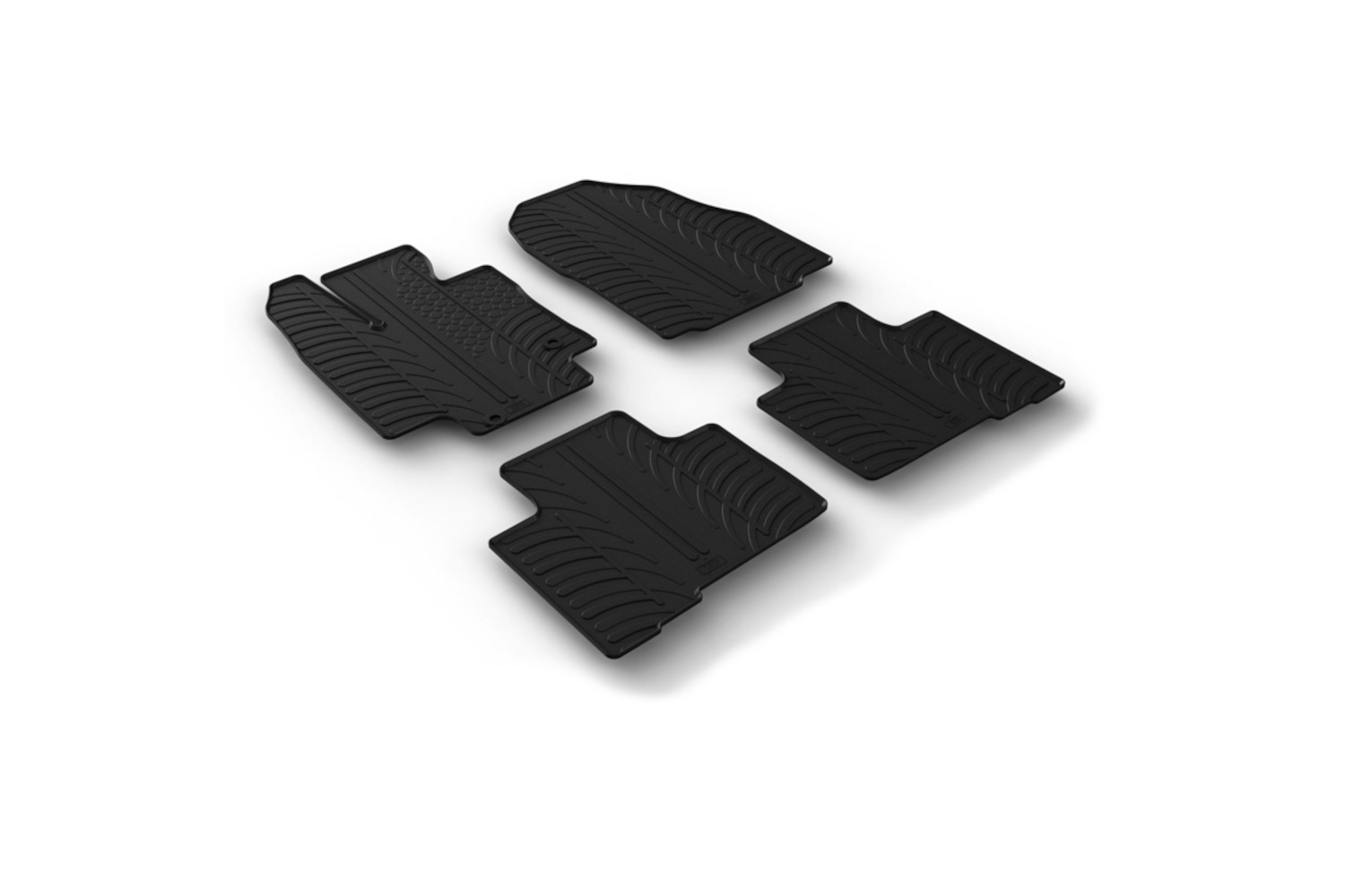 Car mats suitable for Toyota Highlander IV (XU70) 2019-present Rubbasol rubber