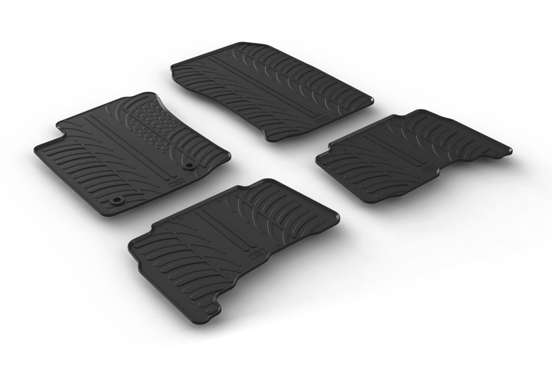Fußmatten passend für Toyota Land Cruiser (J150) 2013-2023 Rubbasol Gummi