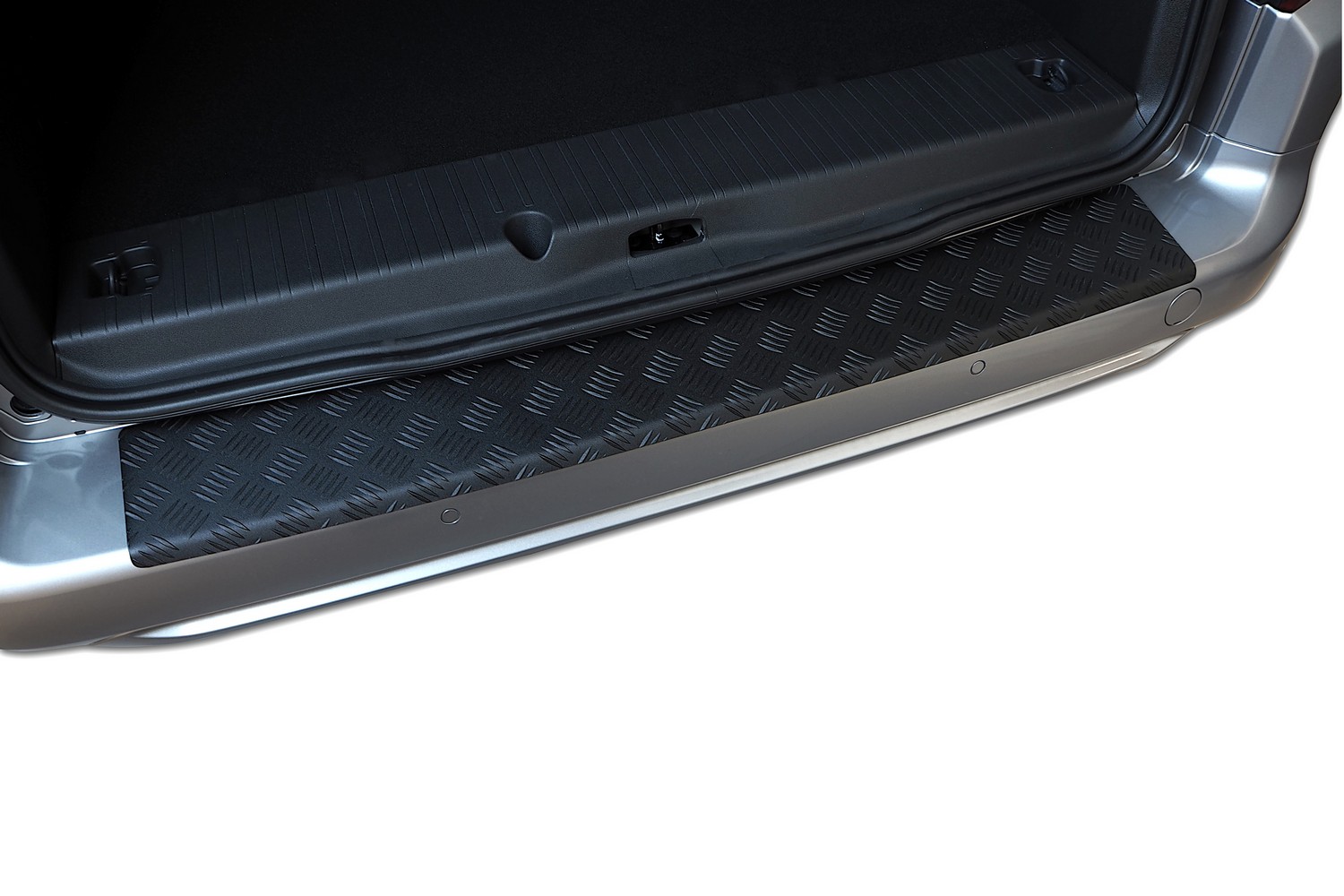 Bumperbeschermer geschikt voor Toyota ProAce City 2019-heden aluminium traanplaat mat zwart