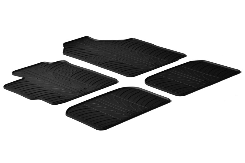 Fußmatten passend für Toyota Yaris (XP9) 2005-2011 3 & 5-Türer Schrägheck Rubbasol Gummi