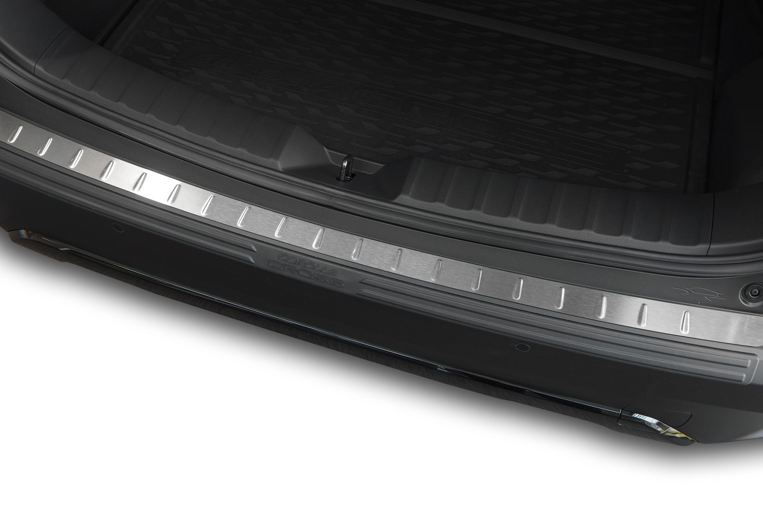 Protection de seuil de coffre convient à Toyota Corolla Cross (XG10) 2022-présent acier inox brossé
