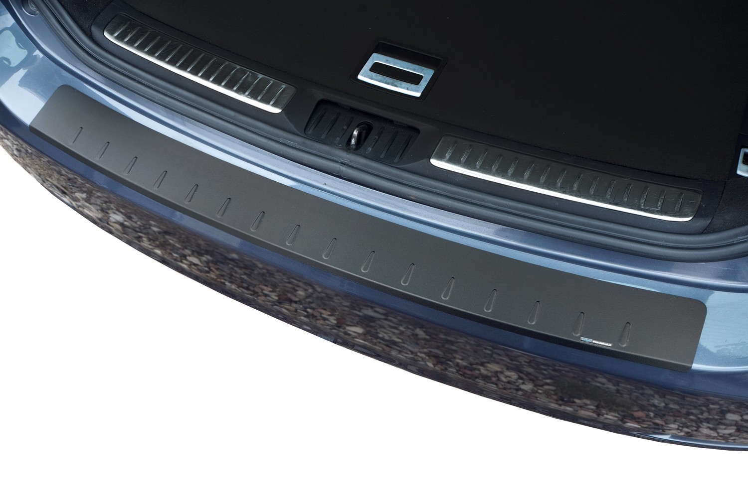 Bumperbeschermer geschikt voor Toyota Avensis III 2008-2015 wagon aluminium mat zwart