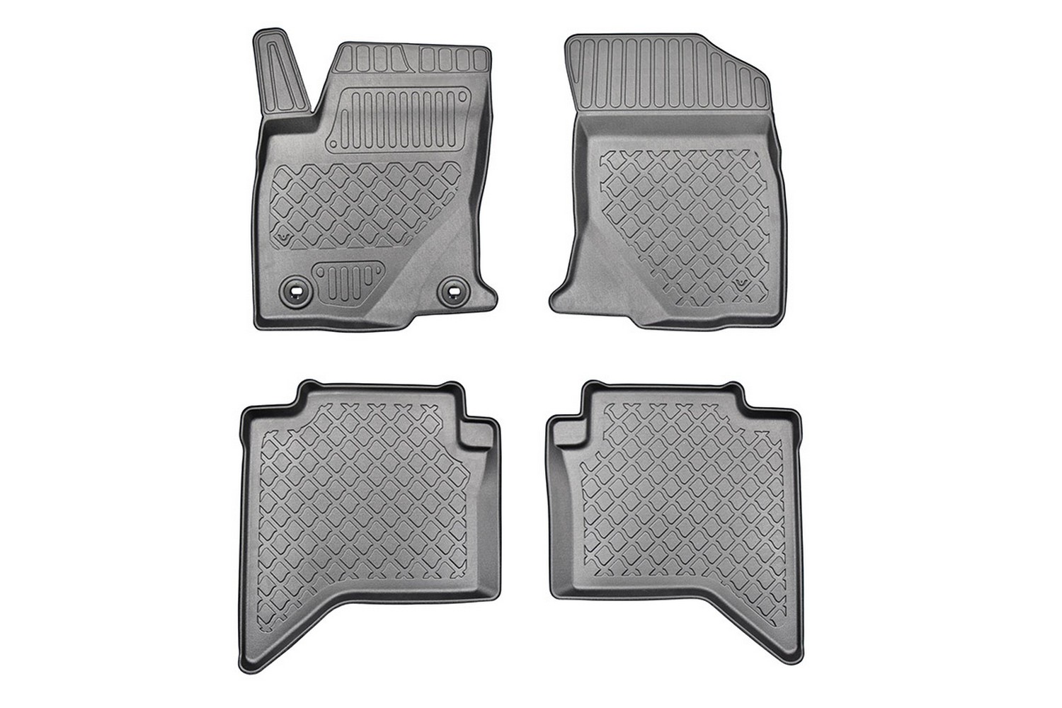 Automatten geschikt voor Toyota Hi-Lux VIII 2015-heden Guardliner PE/TPE rubber