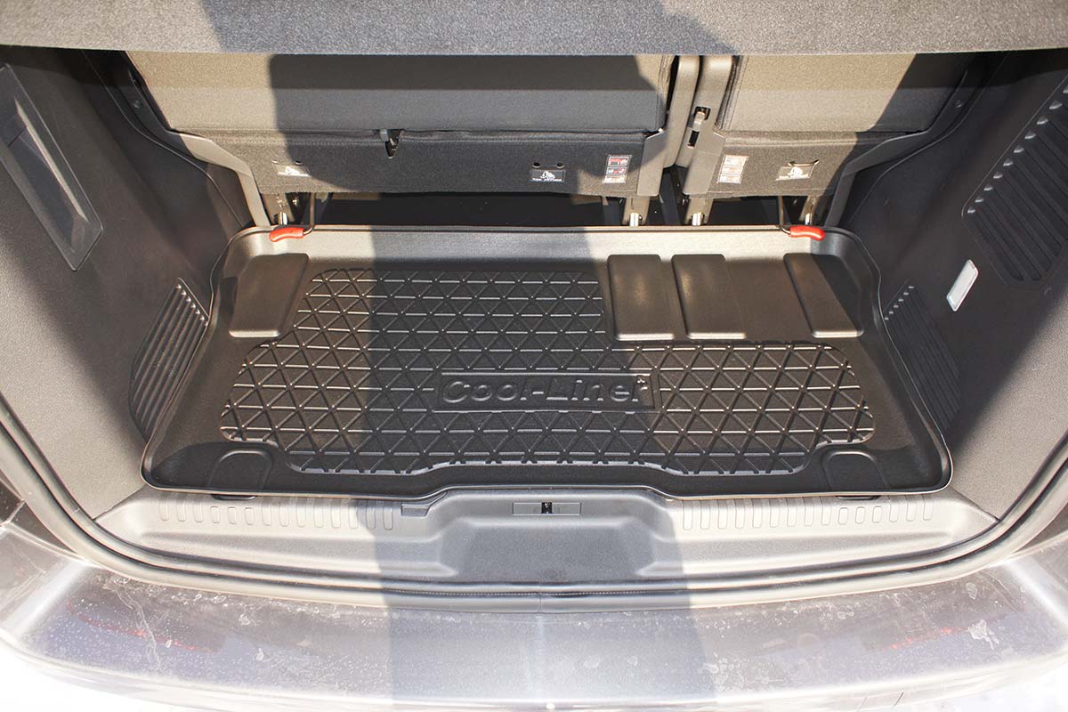 Heck Abtrennung Kofferraum Gardinen für Toyota Proace Verso Kasten 2 Blau