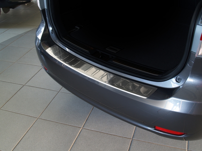Bumperbeschermer geschikt voor Toyota Avensis III 2008-2015 wagon RVS geborsteld