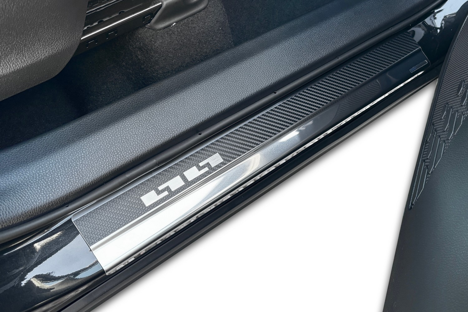 Einstiegsleisten passend für Toyota C-HR II 2023-heute Edelstahl - Carbon Folie
