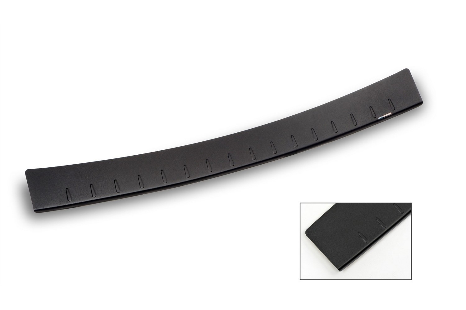 Protection de seuil de coffre convient à Toyota Auris II TS 2015-2019 break aluminium noir mat