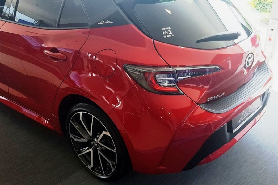 Rear bumper protector suitable for Toyota Corolla E210 2018 present 5 door hatchback PU