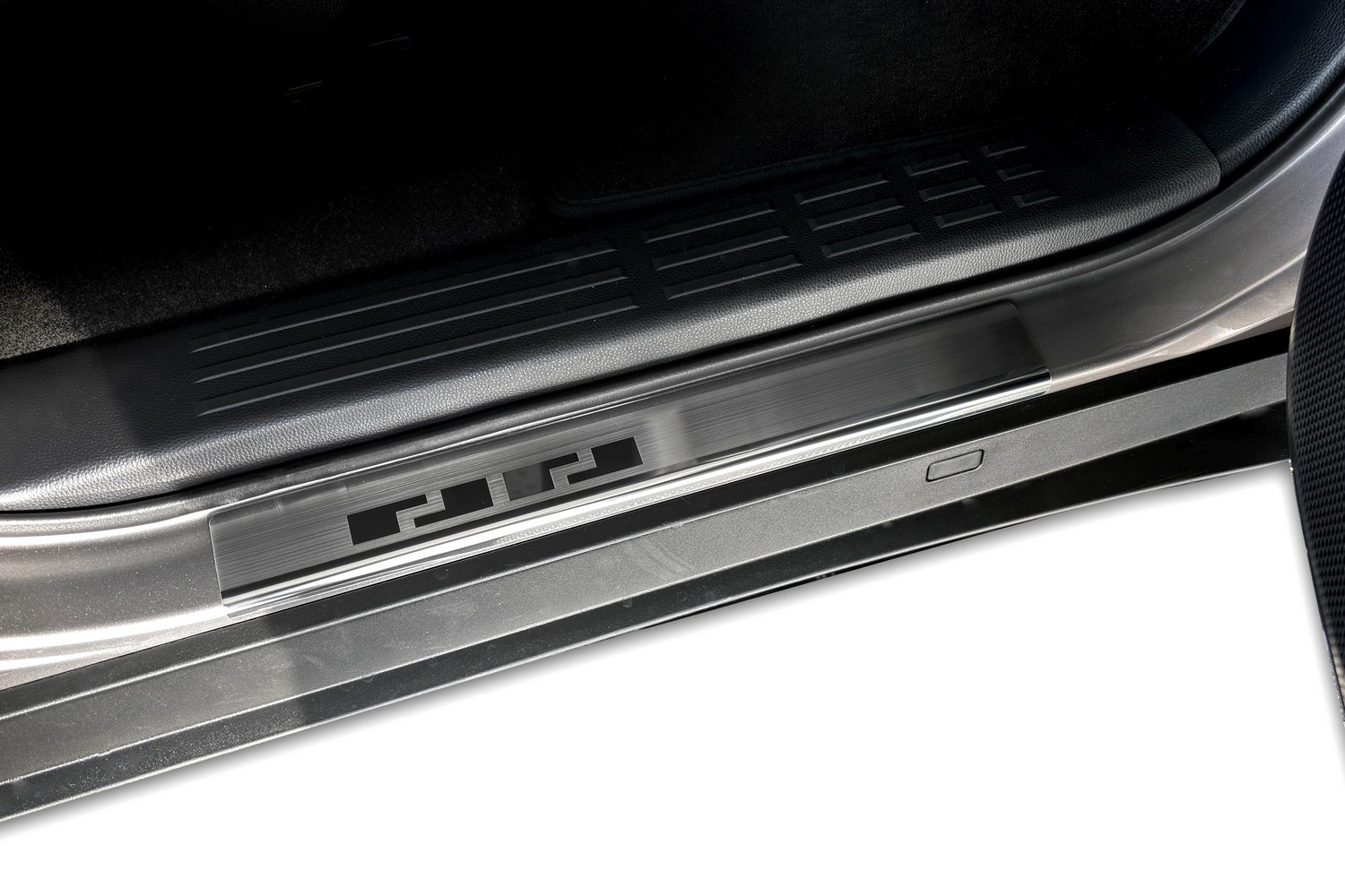 Door sill plates suitable for Toyota Land Cruiser (J250) 2023-present stainless steel brushed
