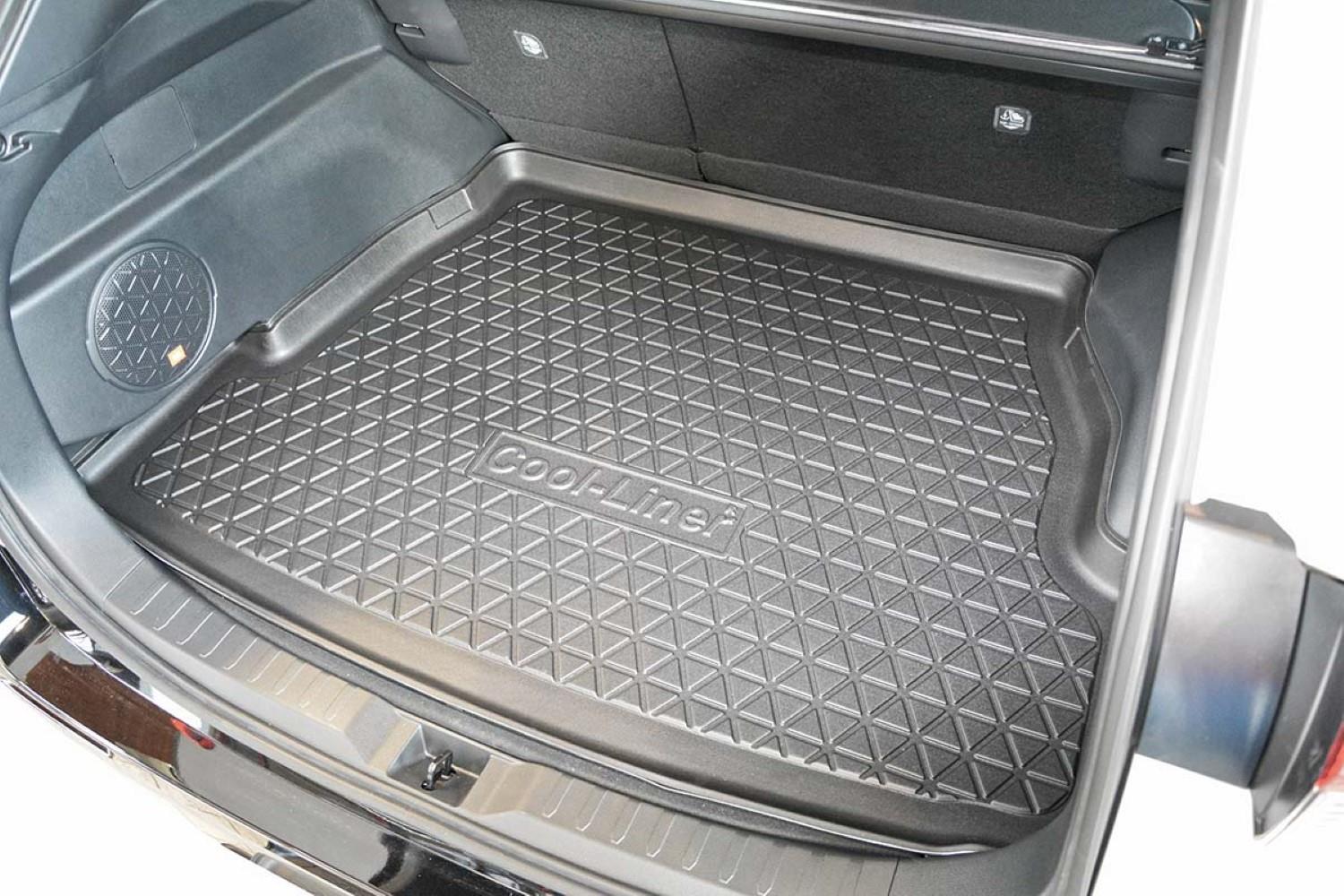  Cuir Tapis Coffre Voiture pour Toy-OTA RAV4 IV 2013-2018,  ImperméAble AntidéRapants Durable Haute Qualité sur Mesure Liner  Protection,- Beige