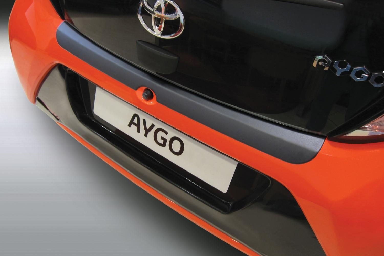 Rear bumper protector Toyota Aygo II 2014-2021 3 & 5-door hatchback ABS - matt black