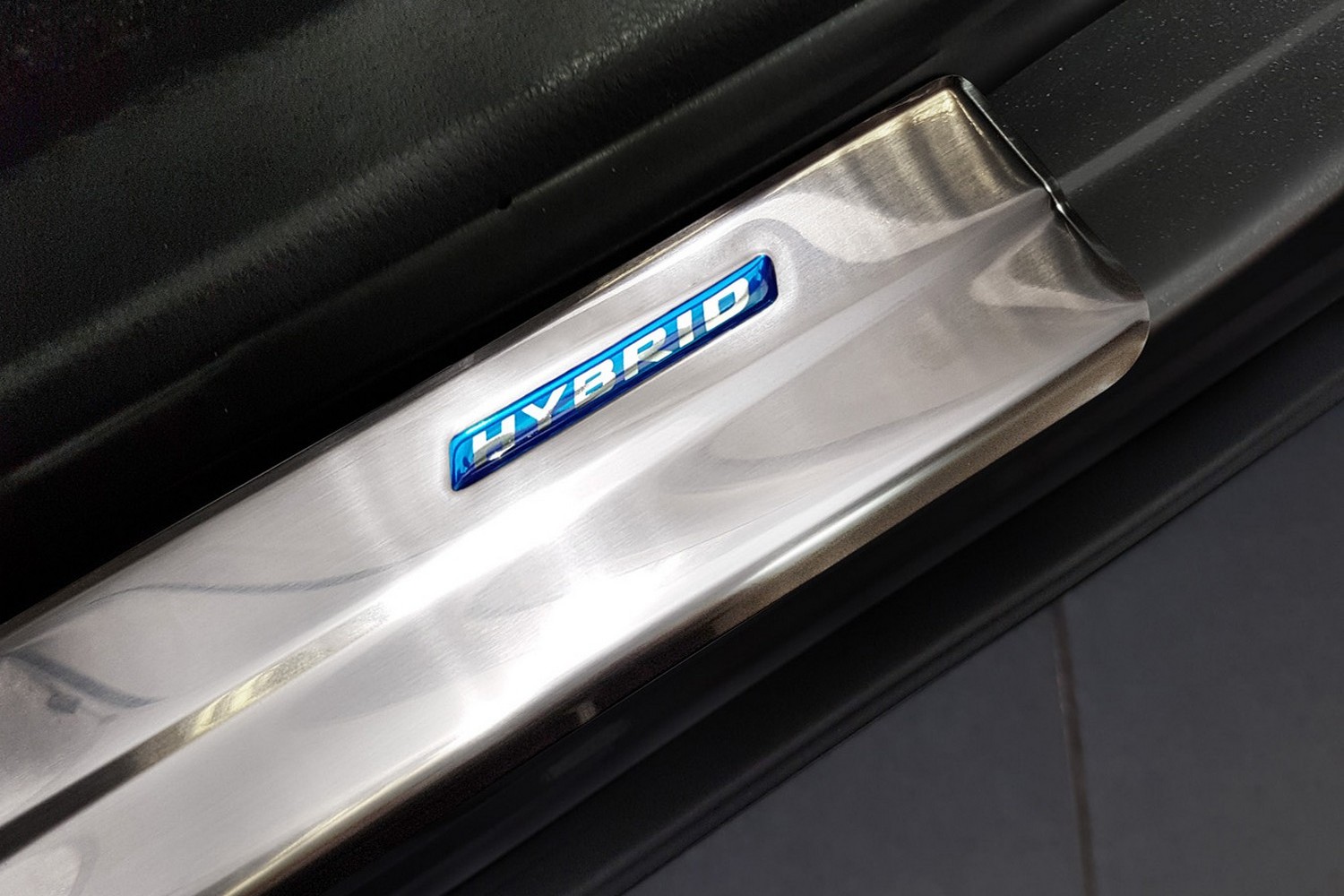 Door sill plates suitable for Toyota C-HR 2016-2023 stainless steel brushed 4 pieces