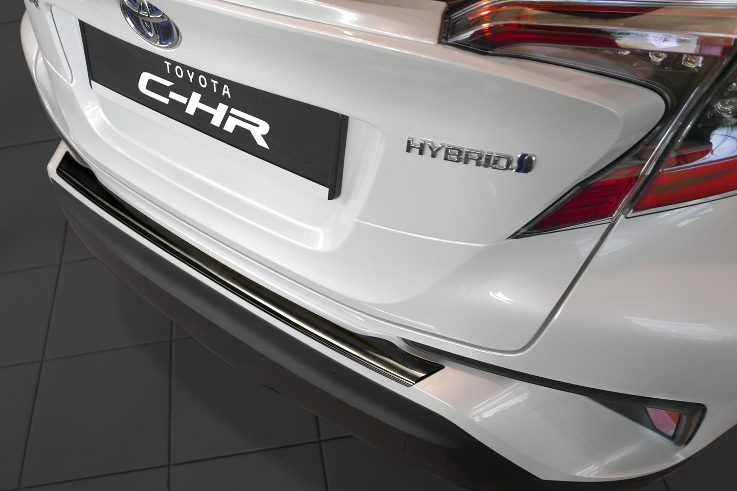 Toyota C->HR 2016-> rear bumper protector stainless steel black (TOY6CHBP) (2)