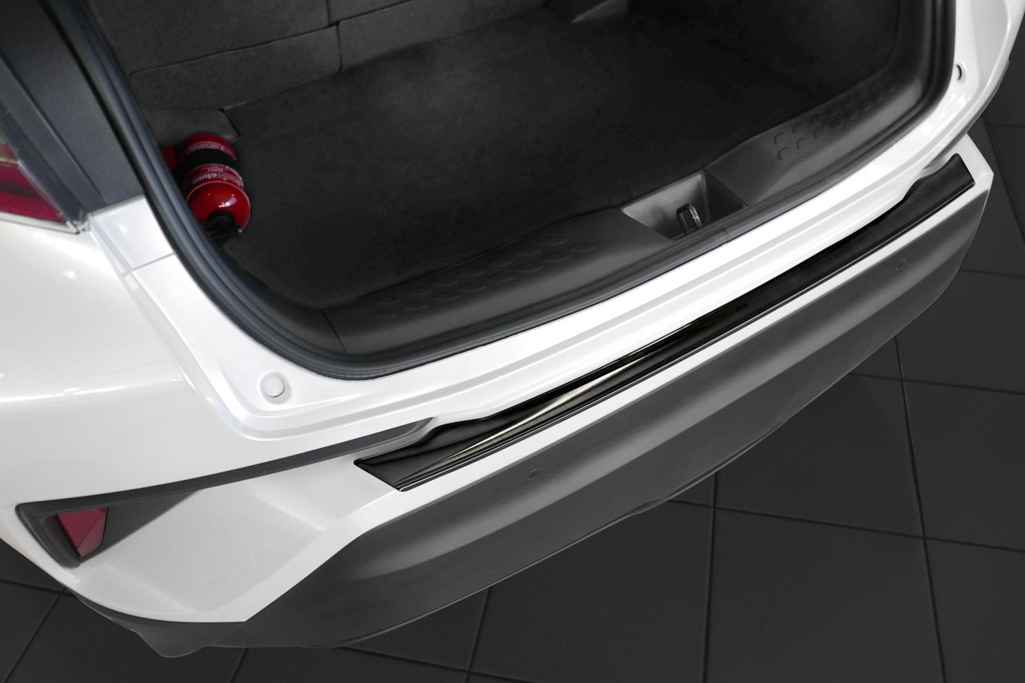 Toyota C->HR 2016-> rear bumper protector stainless steel black (TOY6CHBP) (4)