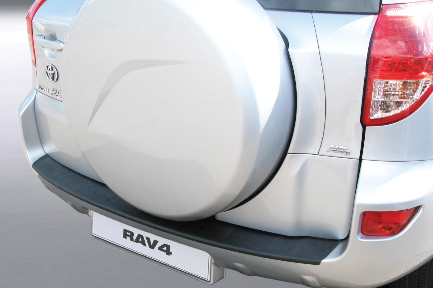 Protection de seuil de coffre convient à Toyota RAV4 III (XA30) 2006-2009 ABS - noir mat