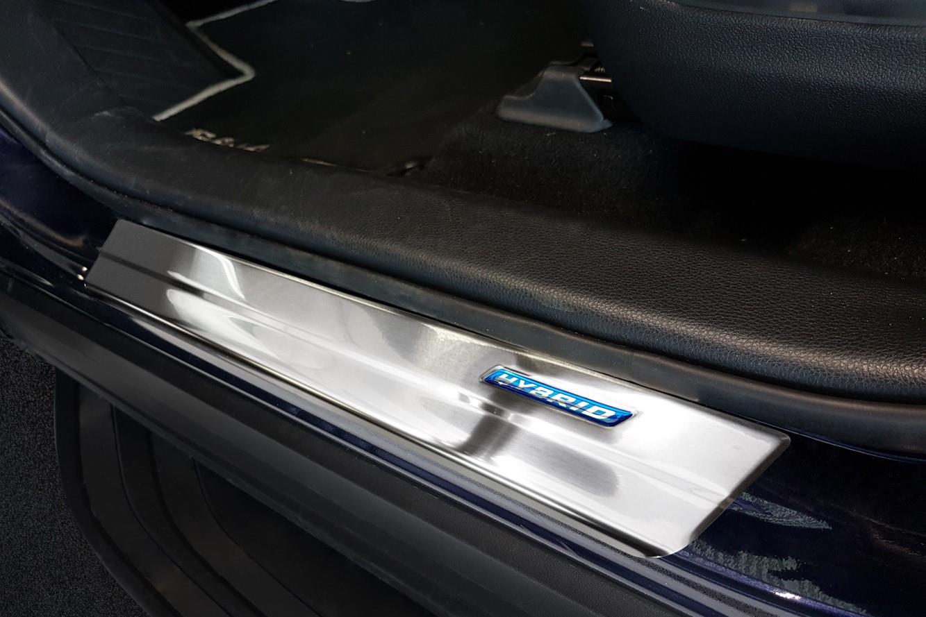 Seuils de portes convient à Toyota RAV4 V (XA50) 2018-présent acier inox brossé 4 pièces