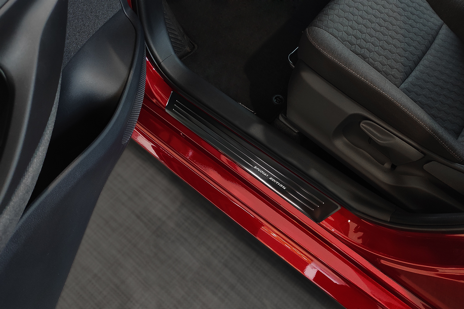 Einstiegsleisten passend für Toyota C-HR II 2023-heute Edelstahl gebürstet anthrazit 4-teilig