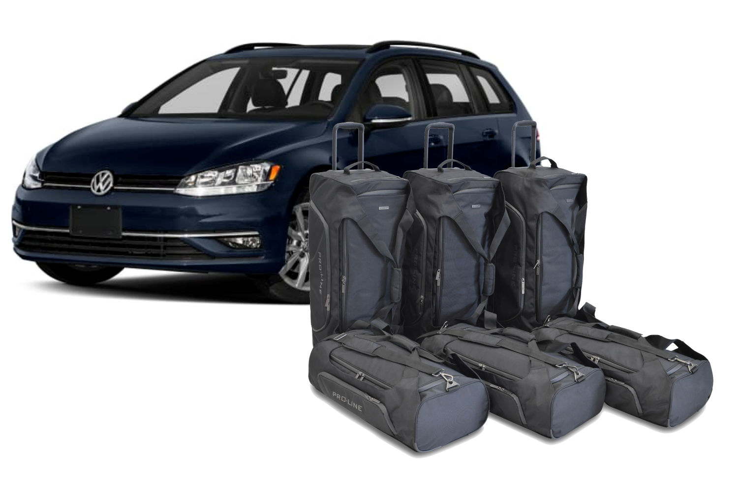 Reisetaschenset passend für Volkswagen Golf V Variant (1K) 2007-2009 Kombi Pro.Line