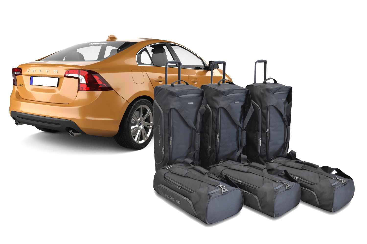 Travel bag set suitable for Volvo S60 II 2010-2018 4-door saloon Pro.Line