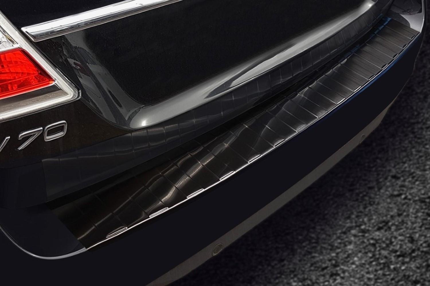 Protection de seuil de coffre Volvo V70 (P24) 2013-2017 break acier inox brossé anthracite