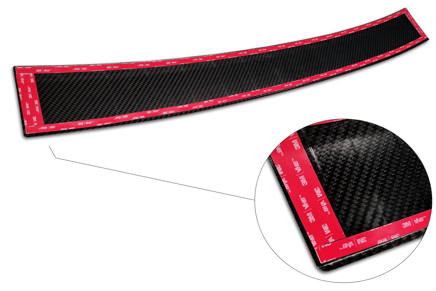 Bumperbeschermer Volvo V70 (P24) carbon CarPartsExpert