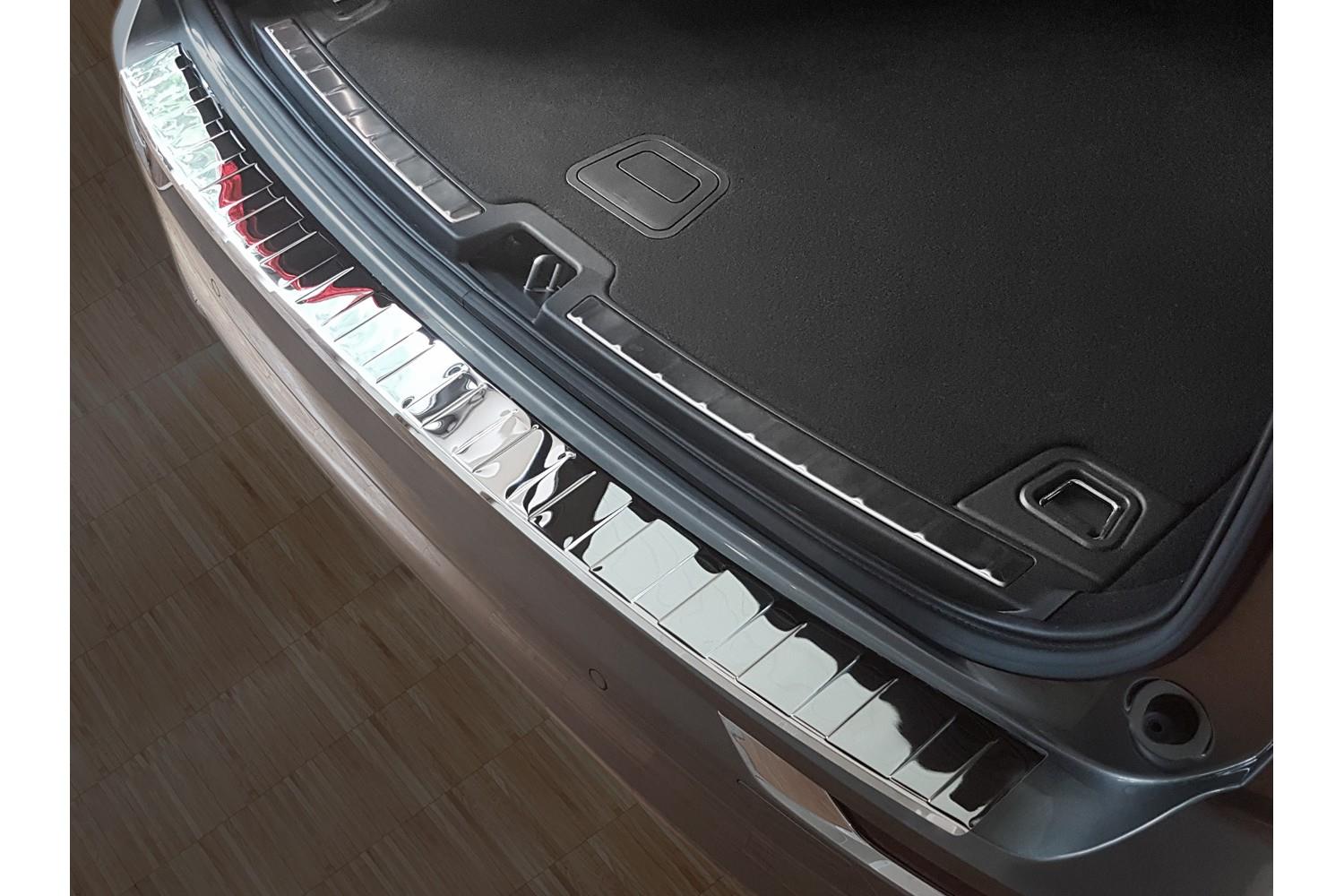 Protection de seuil de coffre convient à Volvo XC60 II 2017-présent acier inox brillant