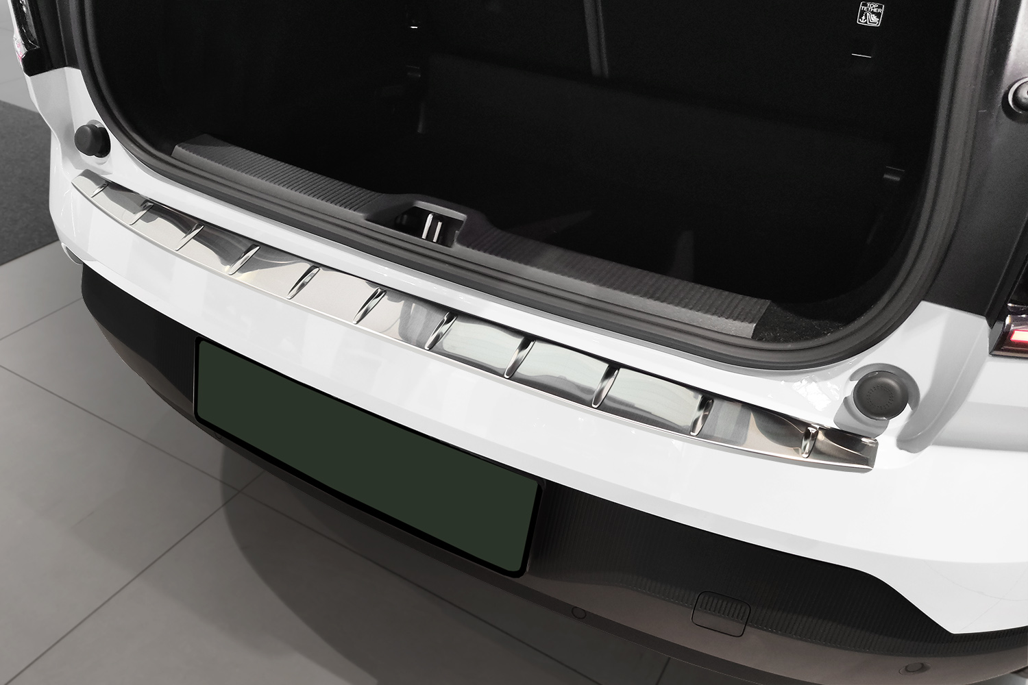 Protection de seuil de coffre Volvo EX30 2024-présent acier inox brossé