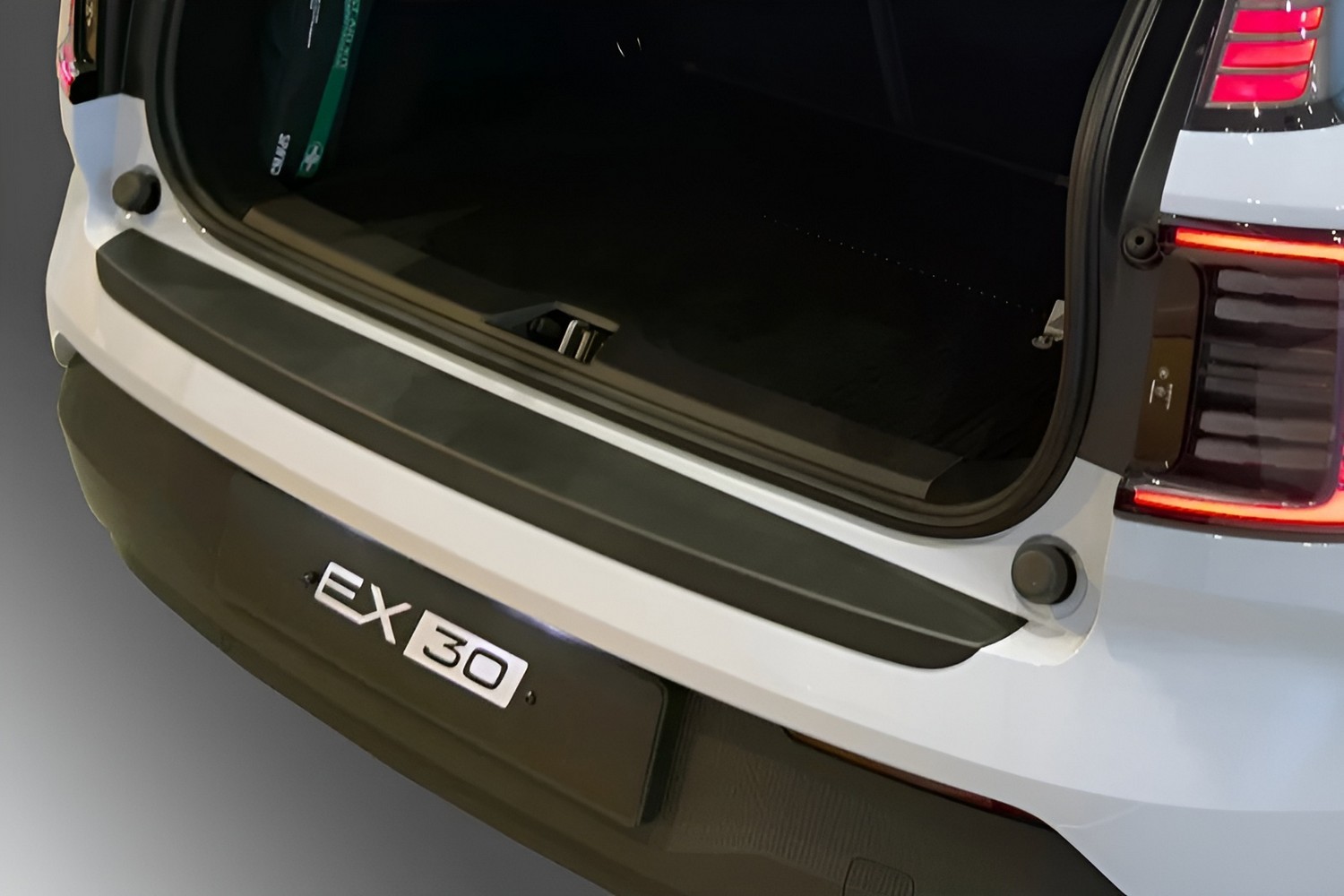 Rear bumper protector suitable for Volvo EX30 2024-present ABS - matt black