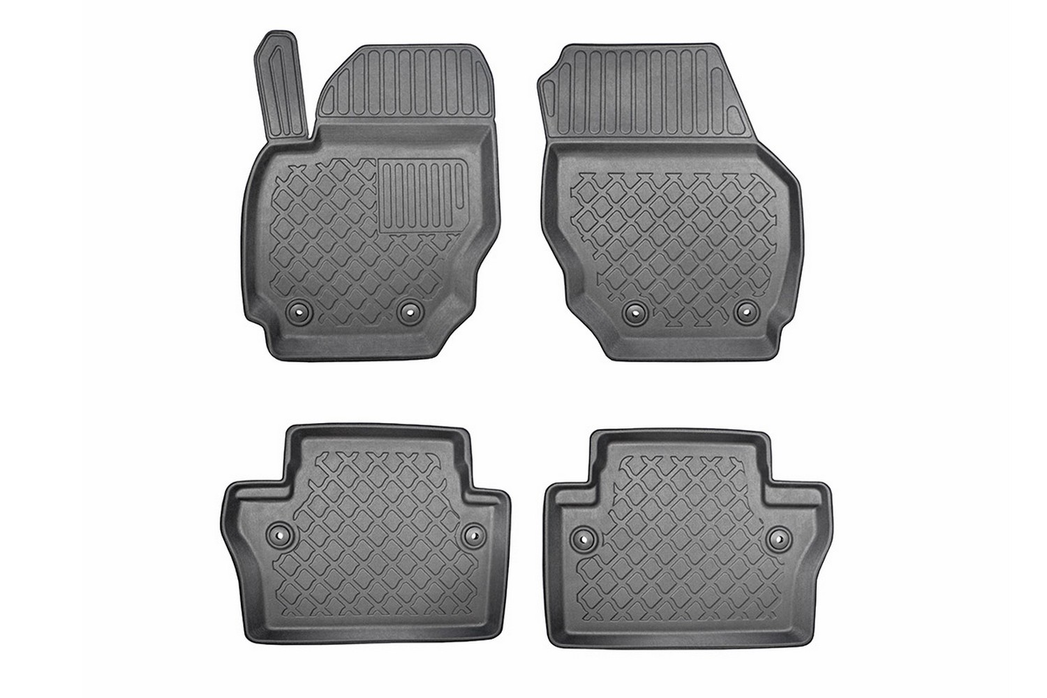 Fußmatten passend für Volvo V70 - XC70 (P24) 2007-2016 Kombi Guardliner PE/TPE Gummi