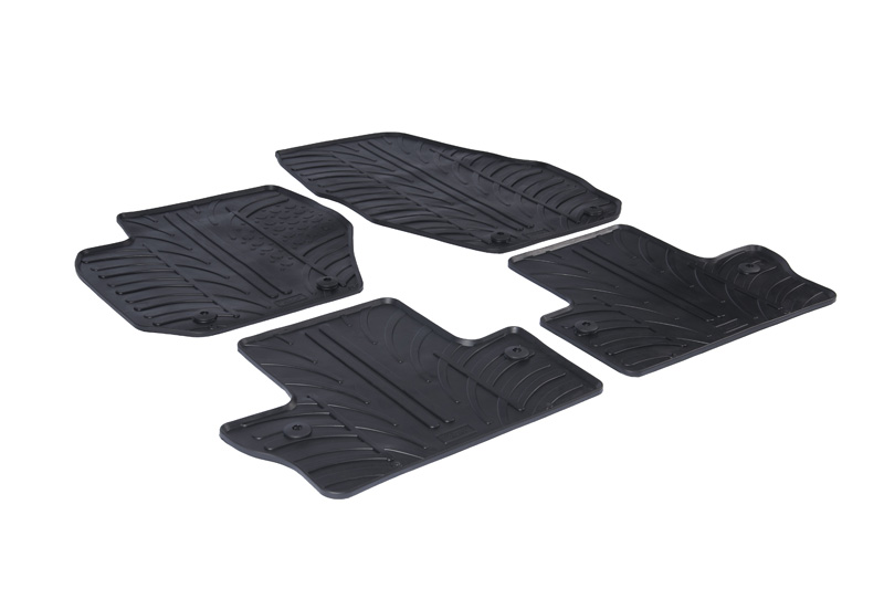 Car mats suitable for Volvo S60 II 2010-2018 4-door saloon Rubbasol rubber