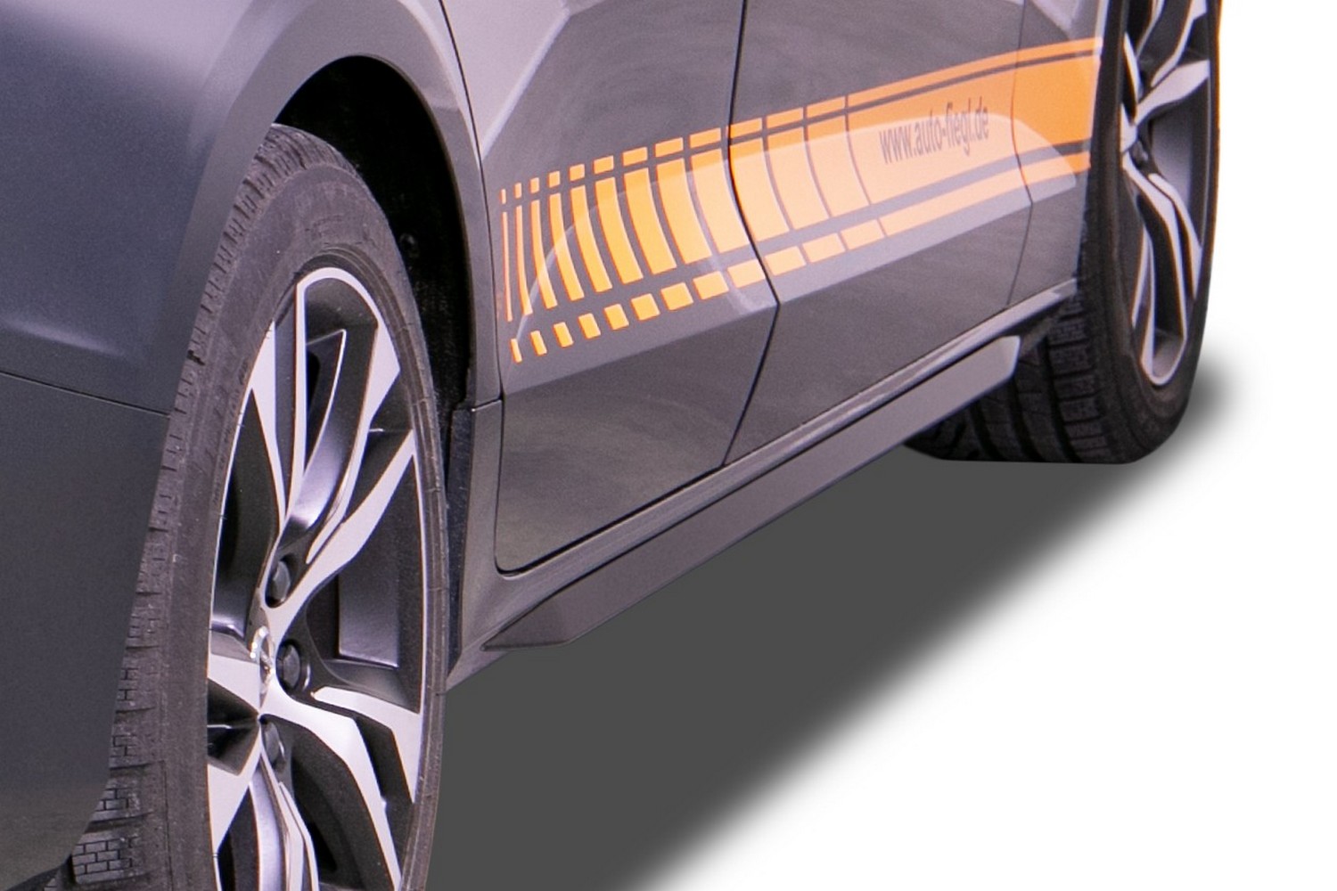 Sideskirts geschikt voor Volvo S60 III 2018-heden 4-deurs sedan &#34;Slim&#34; ABS