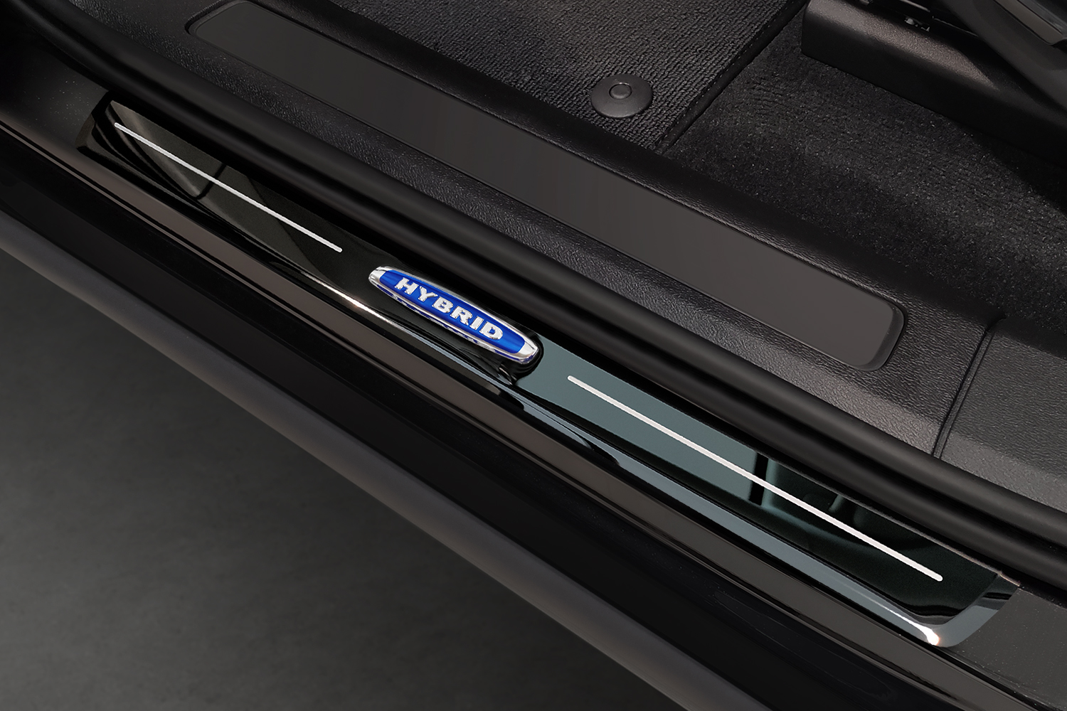 Seuils de portes Volvo XC60 II 2017-présent acier inox noir brillant 4 pièces