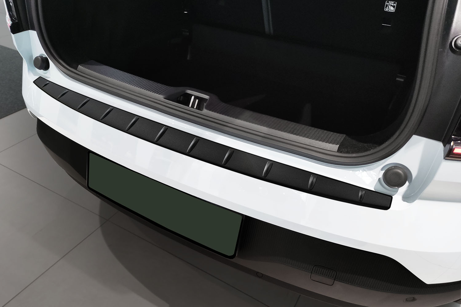 Protection de seuil de coffre Volvo EX30 2024-présent acier inox noir mat
