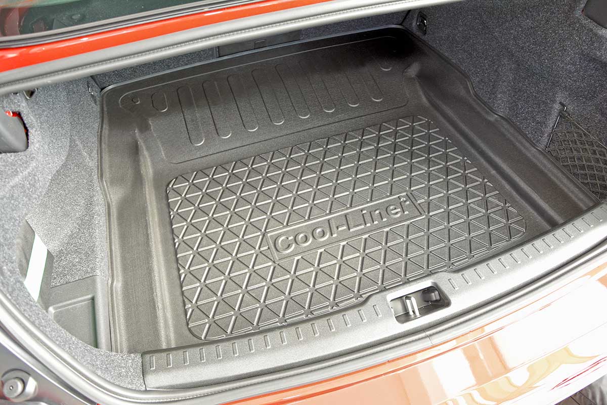  Cuir Tapis Coffre Voiture pour Volvo S60 2011-2022,Couverture  Complète Tapis Protecteur de Plateau de Coffre Anti-Rayures et  Anti-dérapant Imperméable,A/All-Black-Normal