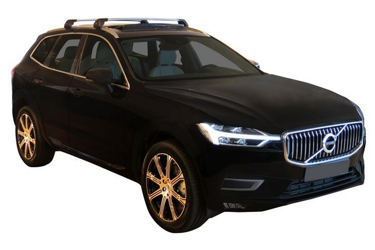  Barre Toit Voiture 2 pièces Barres Toit Voiture pour Volvo pour  XC60 2013 2014 2015 2016 2017 2018 Barres latérales en Aluminium traverses  Porte-Bagages de Toit Roof Racks