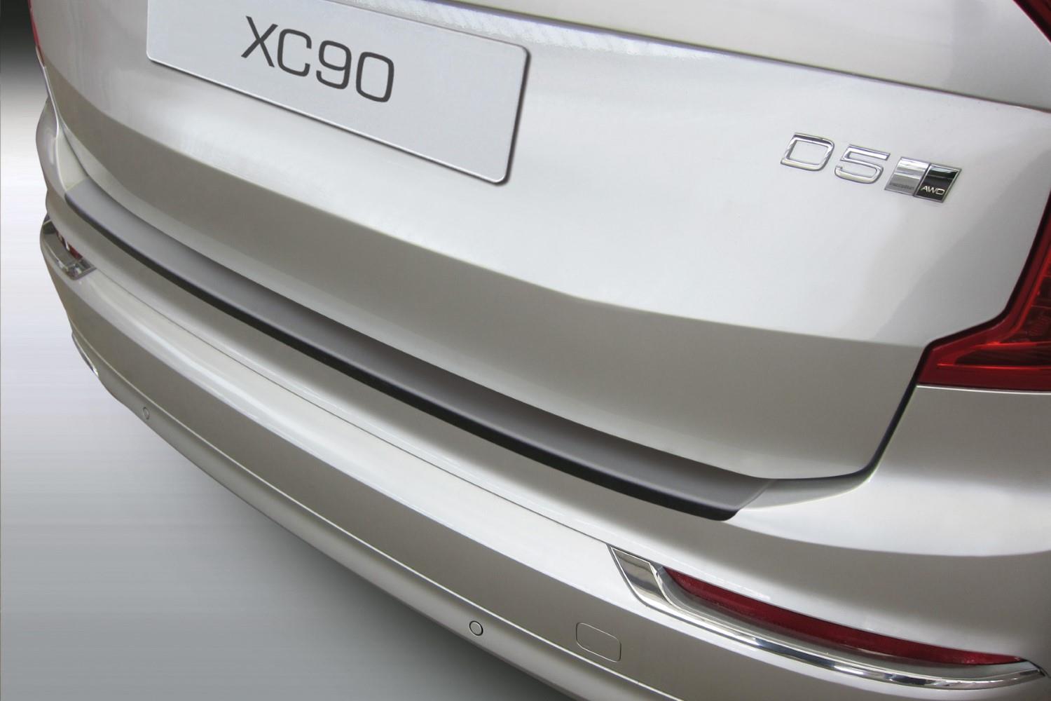 Rear bumper protector suitable for Volvo XC90 II 2015-present ABS - matt black