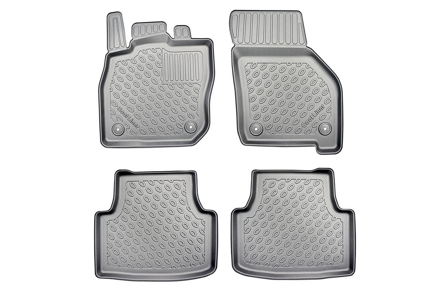 Car mats suitable for Volkswagen Golf VIII Variant (CD) 2020-present wagon Cool Liner PE/TPE rubber
