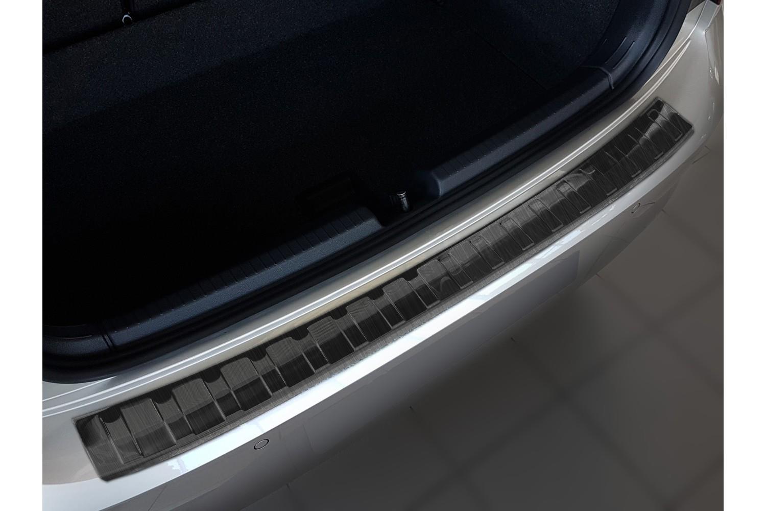 Rear bumper protector Volkswagen Polo VI (AW) 2017-present 5-door hatchback stainless steel anthracite (VW10POBP) (2)_product