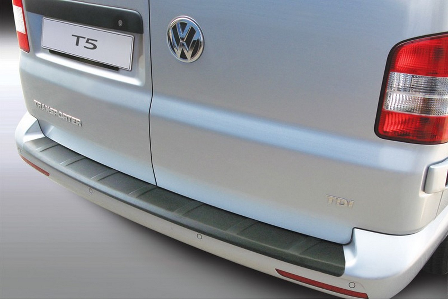 Bumperbeschermer geschikt voor Volkswagen Transporter T5 facelift 2012-2015 ABS - matzwart
